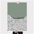 Picture of Mid Century Abstract Green  _GroupedProduct_Rectangle_Portrait_Canvas_