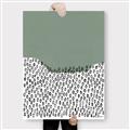 Picture of Mid Century Abstract Green  _GroupedProduct_Rectangle_Portrait_Canvas_