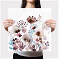 Picture of Marroon Flowers I  _GroupedProduct_Square_Canvas_