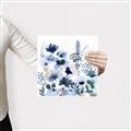 Picture of Ink Blue Flowers II  _GroupedProduct_Square_Canvas_