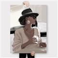 Picture of Café Girl _GroupedProduct_Rectangle_Portrait_Canvas_