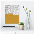 Picture of Mid Century Abstract Yellow _GroupedProduct_Rectangle_Portrait_Canvas_