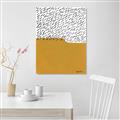 Picture of Mid Century Abstract Yellow _GroupedProduct_Rectangle_Portrait_Canvas_