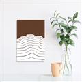 Picture of Mid Century Abstract Brown _GroupedProduct_Rectangle_Portrait_Canvas_