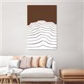 Picture of Mid Century Abstract Brown _GroupedProduct_Rectangle_Portrait_Canvas_