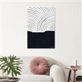 Picture of Mid Century Abstract Blue  _GroupedProduct_Rectangle_Portrait_Canvas_