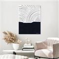 Picture of Mid Century Abstract Blue  _GroupedProduct_Rectangle_Portrait_Canvas_
