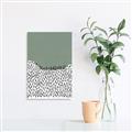 Picture of Mid Century Abstract Green  _GroupedProduct_Rectangle_Portrait_Canvas_