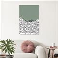 Picture of Mid Century Abstract Green  _GroupedProduct_Rectangle_Portrait_Canvas_