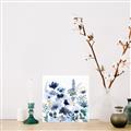Picture of Ink Blue Flowers II  _GroupedProduct_Square_Canvas_