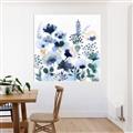 Picture of Ink Blue Flowers II  _GroupedProduct_Square_Canvas_