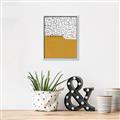 Picture of Mid Century Abstract Yellow _GroupedProduct_Rectangle_Portrait_Canvas_Framed_
