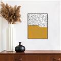Picture of Mid Century Abstract Yellow _GroupedProduct_Rectangle_Portrait_Canvas_Framed_