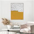 Picture of Mid Century Abstract Yellow _GroupedProduct_Rectangle_Portrait_Canvas_Framed_