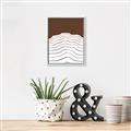 Picture of Mid Century Abstract Brown _GroupedProduct_Rectangle_Portrait_Canvas_Framed_