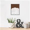 Picture of Mid Century Abstract Brown _GroupedProduct_Rectangle_Portrait_Canvas_Framed_