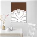 Picture of Mid Century Abstract Brown _GroupedProduct_Rectangle_Portrait_Canvas_Framed_