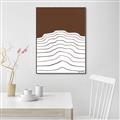 Picture of Mid Century Abstract Brown _GroupedProduct_Rectangle_Portrait_Canvas_Framed_