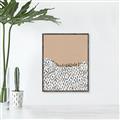 Picture of Mid Century Abstract Beige _GroupedProduct_Rectangle_Portrait_Canvas_Framed_