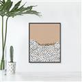 Picture of Mid Century Abstract Beige _GroupedProduct_Rectangle_Portrait_Canvas_Framed_