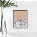 Picture of Mid Century Abstract Beige _GroupedProduct_Rectangle_Portrait_Canvas_Framed_