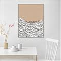 Picture of Mid Century Abstract Beige _GroupedProduct_Rectangle_Portrait_Canvas_Framed_