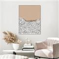 Picture of Mid Century Abstract Beige _GroupedProduct_Rectangle_Portrait_Canvas_Framed_