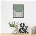 Picture of Mid Century Abstract Green  _GroupedProduct_Rectangle_Portrait_Canvas_Framed_
