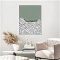 Picture of Mid Century Abstract Green  _GroupedProduct_Rectangle_Portrait_Canvas_Framed_