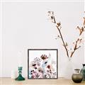 Picture of Marroon Flowers I  _GroupedProduct_Square_Canvas_Framed_