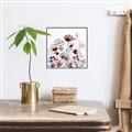 Picture of Marroon Flowers I  _GroupedProduct_Square_Canvas_Framed_
