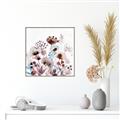 Picture of Marroon Flowers I  _GroupedProduct_Square_Canvas_Framed_