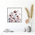 Picture of Marroon Flowers I  _GroupedProduct_Square_Canvas_Framed_