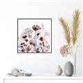 Picture of Marroon Flowers I  _GroupedProduct_Square_Canvas_Framed_