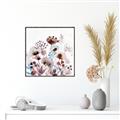 Picture of Marroon Flowers I  _GroupedProduct_Square_Canvas_Framed_
