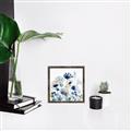 Picture of Ink Blue Flowers I  _GroupedProduct_Square_Canvas_Framed_