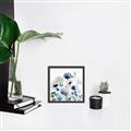 Picture of Ink Blue Flowers I  _GroupedProduct_Square_Canvas_Framed_