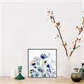 Picture of Ink Blue Flowers I  _GroupedProduct_Square_Canvas_Framed_