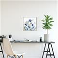 Picture of Ink Blue Flowers I  _GroupedProduct_Square_Canvas_Framed_