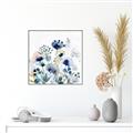 Picture of Ink Blue Flowers I  _GroupedProduct_Square_Canvas_Framed_