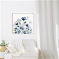 Picture of Ink Blue Flowers I  _GroupedProduct_Square_Canvas_Framed_