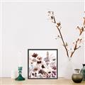 Picture of Maroon Flowers II _GroupedProduct_Square_Canvas_Framed_