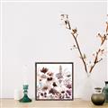 Picture of Maroon Flowers II _GroupedProduct_Square_Canvas_Framed_