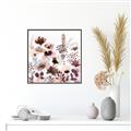 Picture of Maroon Flowers II _GroupedProduct_Square_Canvas_Framed_