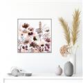 Picture of Maroon Flowers II _GroupedProduct_Square_Canvas_Framed_