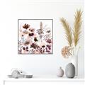 Picture of Maroon Flowers II _GroupedProduct_Square_Canvas_Framed_