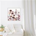 Picture of Maroon Flowers II _GroupedProduct_Square_Canvas_Framed_