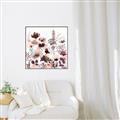 Picture of Maroon Flowers II _GroupedProduct_Square_Canvas_Framed_