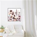 Picture of Maroon Flowers II _GroupedProduct_Square_Canvas_Framed_
