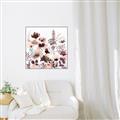 Picture of Maroon Flowers II _GroupedProduct_Square_Canvas_Framed_